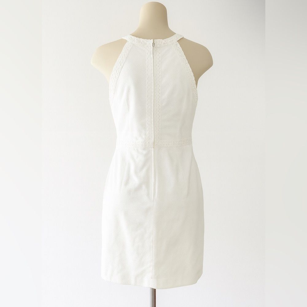 Lilly Pulitzer Charlize Dress Size 16 Shift White Eyelet Crochet Summer New - Picture 4 of 8